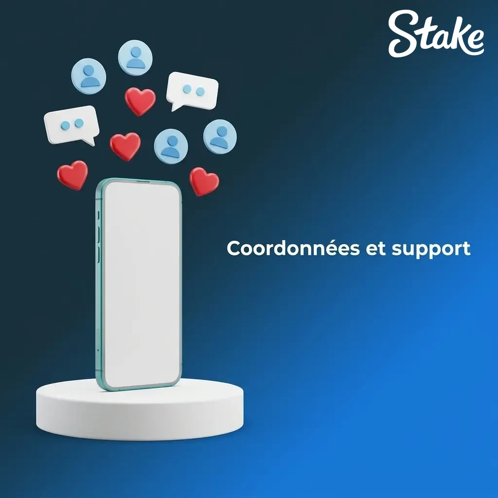 Équipe support Stake disponible 24h/24 et 7j/7 via chat en direct, e-mail et centre d'aide pour joueurs français