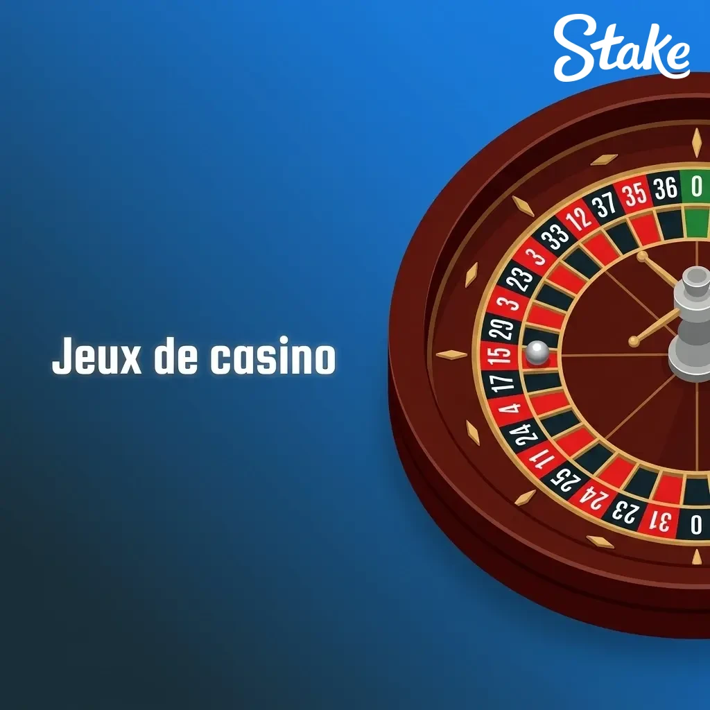 Jeux de casino Stake : machines à sous, roulette, blackjack en direct et plus pour les joueurs français